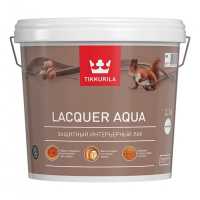 TIKKURILA EURO LACQUER AQUA лак интерьерный, антисептирующий водный, полуглянцевый (9л)