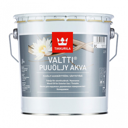 Tikkurila Valtti Akva / Тиккурила Валтти Аква водорастворимое масло для дерева содержащее воск