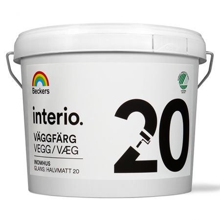 Beckers Interio Vaggfarg 20 / Беккерс Интерио Ваггфарг краска для стен и потолков влагостойкая