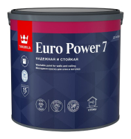 TIKKURILA EURO POWER 7 краска моющаяся, для стен и потолка, матовая, база C (0,9л)