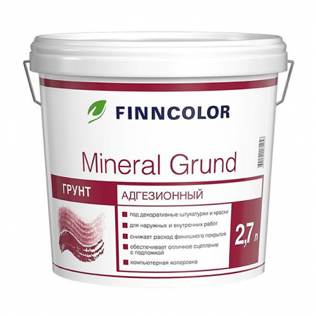 Finncolor Mineral Grund / Финнколор Минерал адгезионный грунт под структурные штукатурки