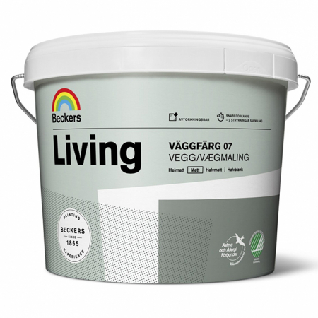 Beckers Living Vaggfarg 07 / Беккерс Ливинг Ваггфарг матовая краска для стен и потолков