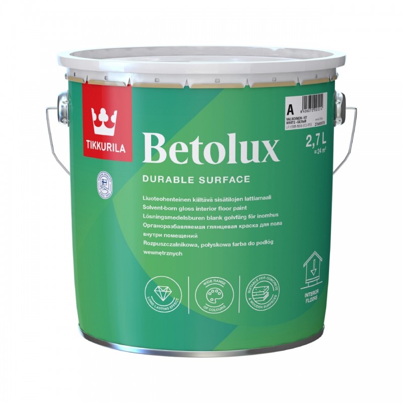 Betolux 2,7 л глянцевый                 A (белая, светлые тона)