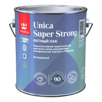 TIKKURILA UNICA SUPER STRONG EP лак универсальный, износостойкий, высокоглянцевый (2,7л)