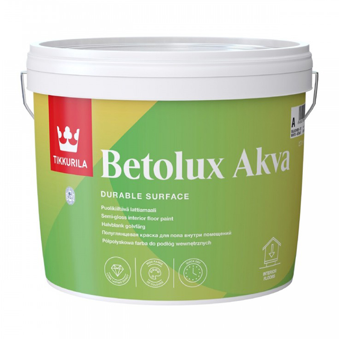 Betolux Akva 2,7 л полуглянцевый             A (белая, светлые тона)