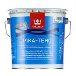 Tikkurila Pika Teho / Тиккурила Пика Техо водорастворимая фасадная краска для дерева 