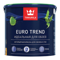 TIKKURILA EURO TREND краска интерьерная, для обоев и стен, база C (0,9л)