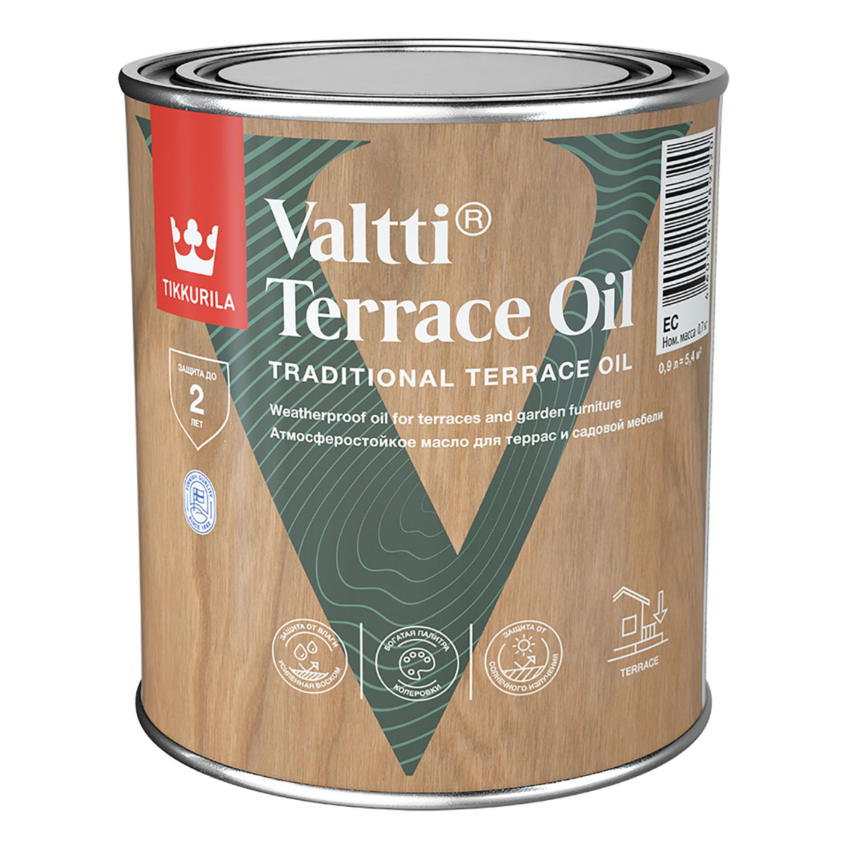 Valtti Terrace Oil 9 л  бесцветный